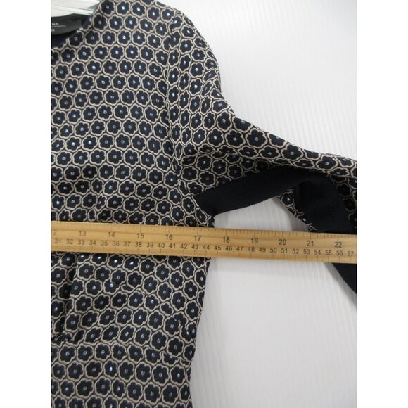 Max Mara Weekend Dress Medium Shift Jacquard Floral Career Zip Up - Picture 5 of 10